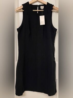 a new day Black Sleeveless Midi Sheath Dress